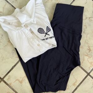 Aerie bundle! Crop shirt & leggings size M